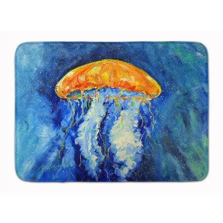 Carolines Treasures Calm Water Jellyfish Machine Washable Memory Foam Mat MW1223RUG